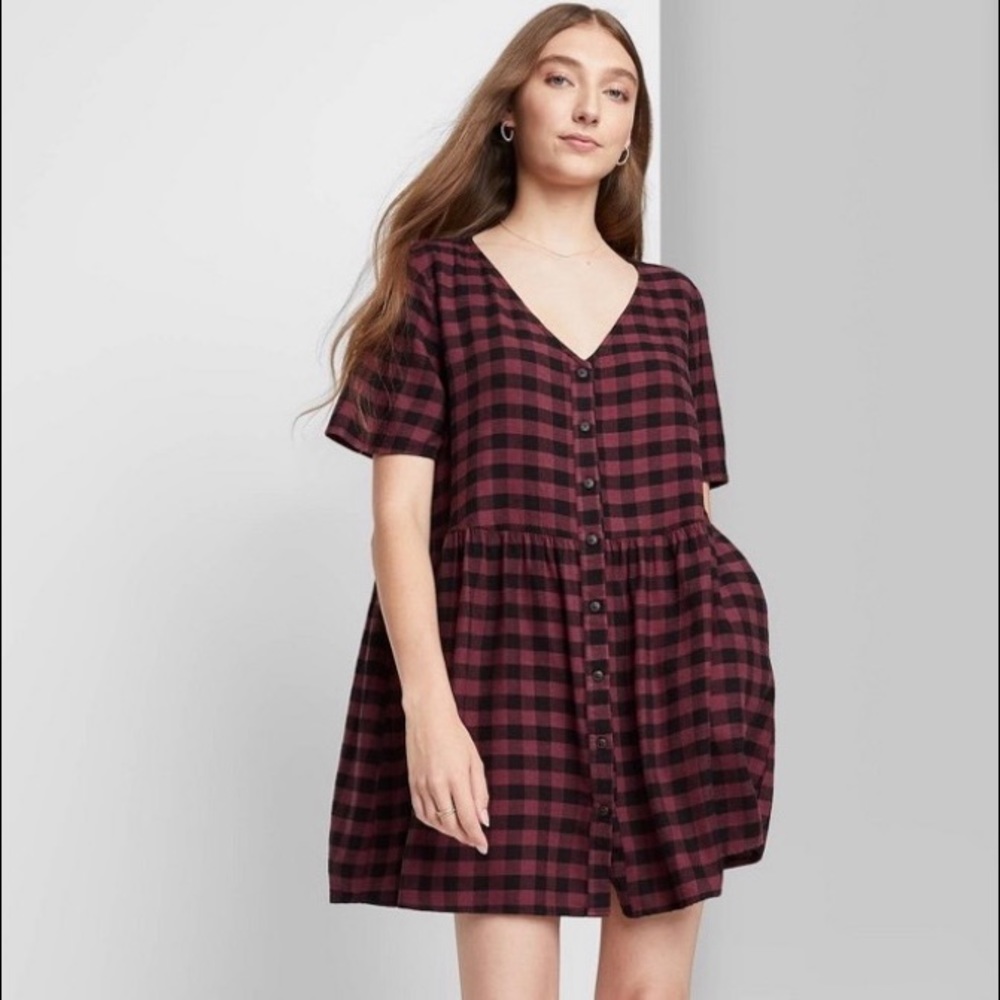 NEW Wild Fable Plaid Duster